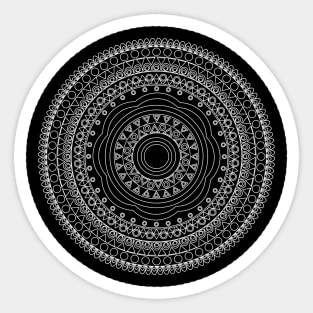 Mandala no 4 (invert) Sticker